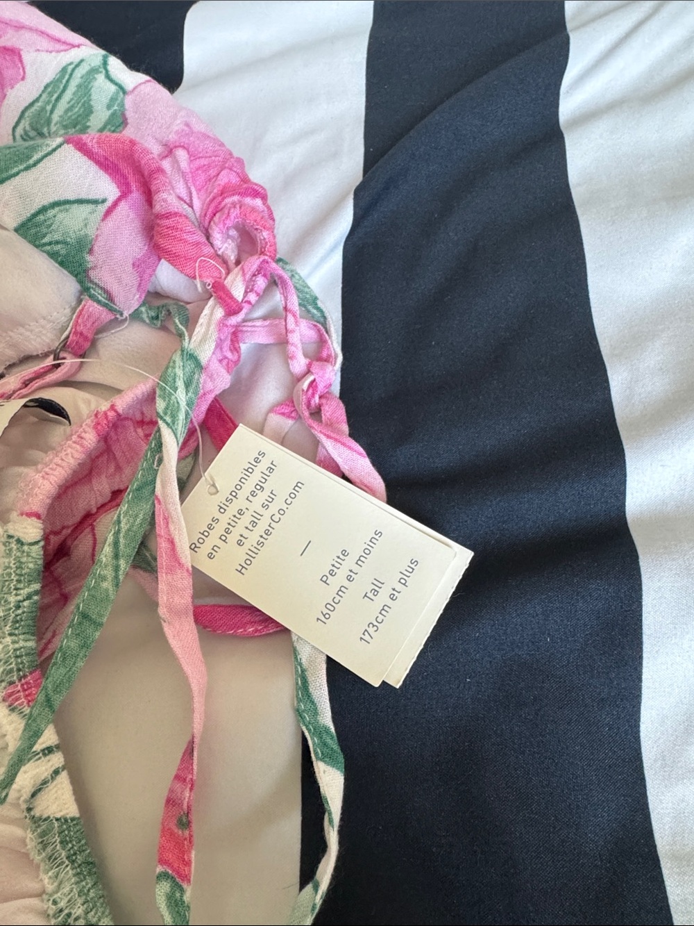Hollister Pink and Green Floral Ruffle Mini Dress - Picture 4 of 4